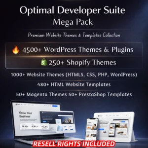 Optimal Developer Suite Mega Pack โ Build, Design, Sell & Profit!